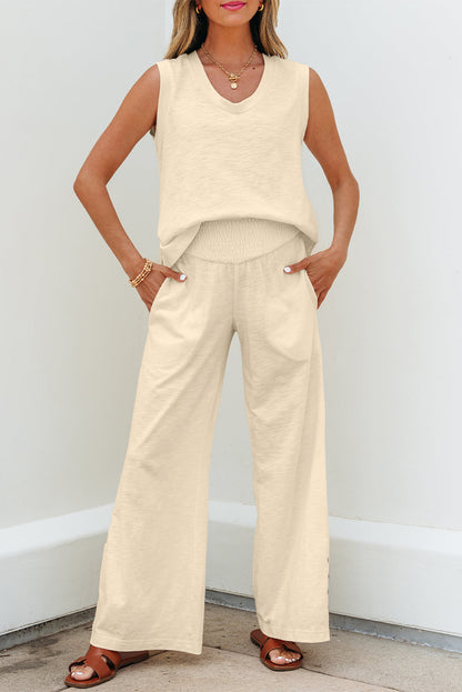 Threaded Pear Kassidy Solid Color Tank Top Set