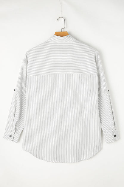 Threaded Pear Zazita Tab Sleeve Long Shirt