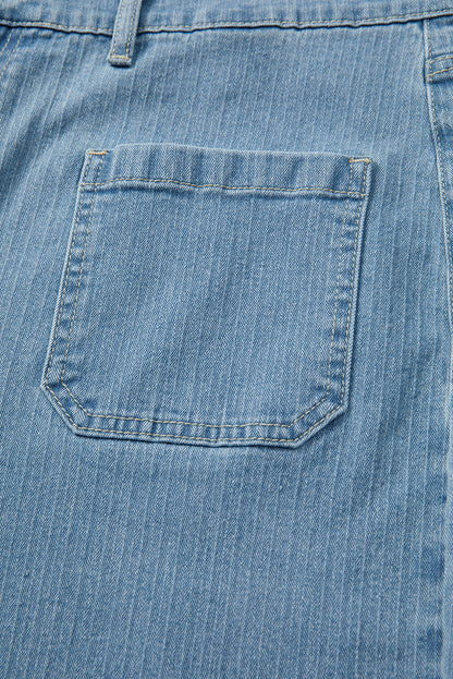 Threaded Pear Adelyn Textured Wide Leg PLUS Jeans