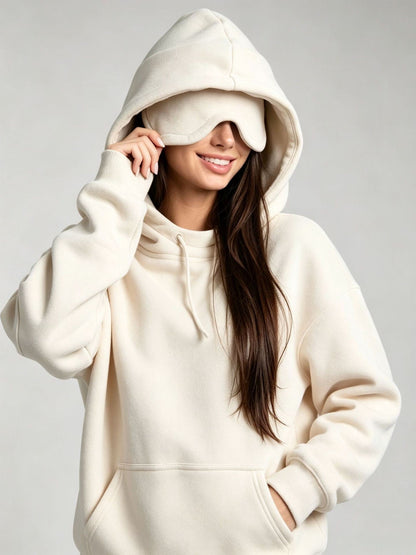Women's Fleece-Lined Hooded Pullover Sweatshirt