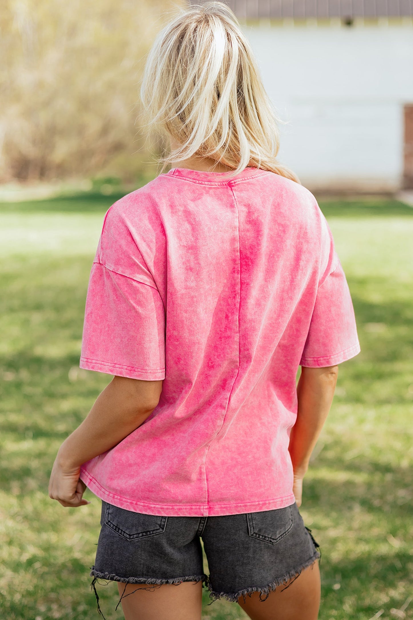 Threaded Pear Neriah Mineral Washed Oversize Tee