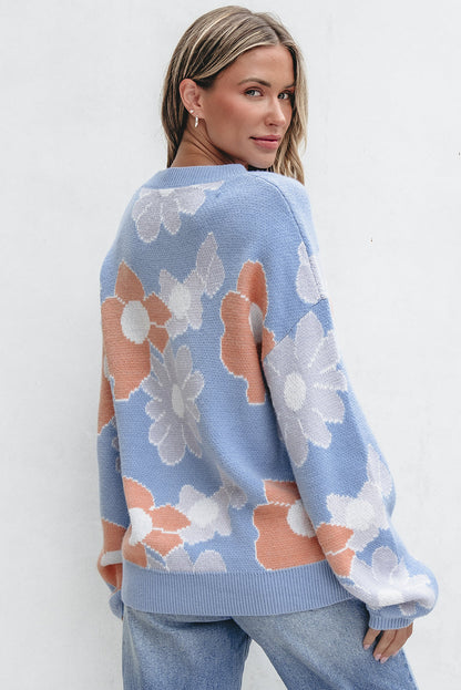 Threaded Pear Zelda Drop Shoulder Knitted Sweater