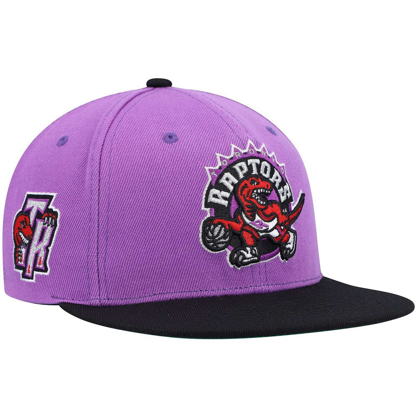 Men's Mitchell & Ness NBA Side Core 2.0 Snapback Hwc Raptors - Purple-Black