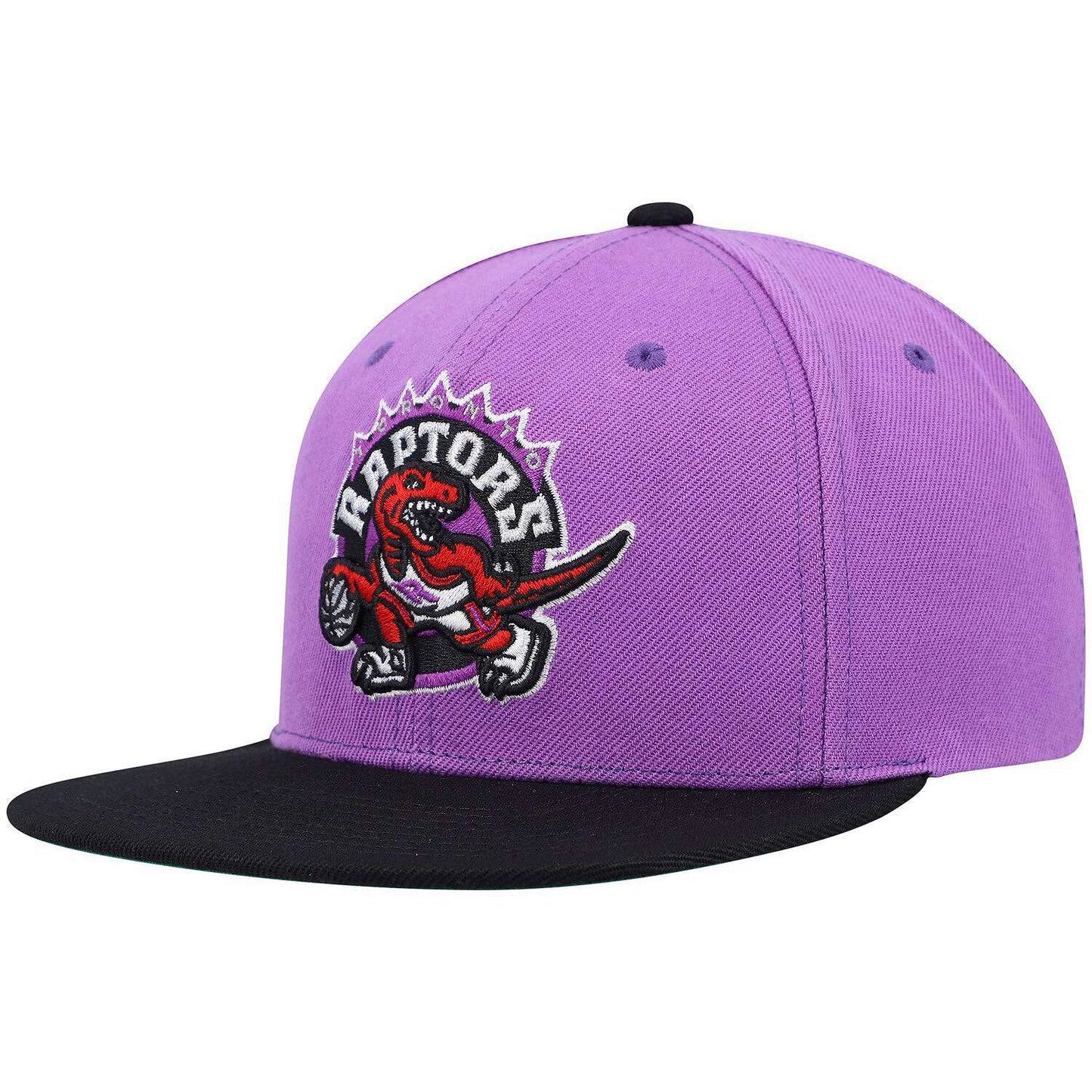 Men's Mitchell & Ness NBA Side Core 2.0 Snapback Hwc Raptors - Purple-Black