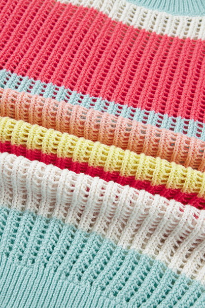 Threaded Pear Joelle Knit Short Sleeve Sweater