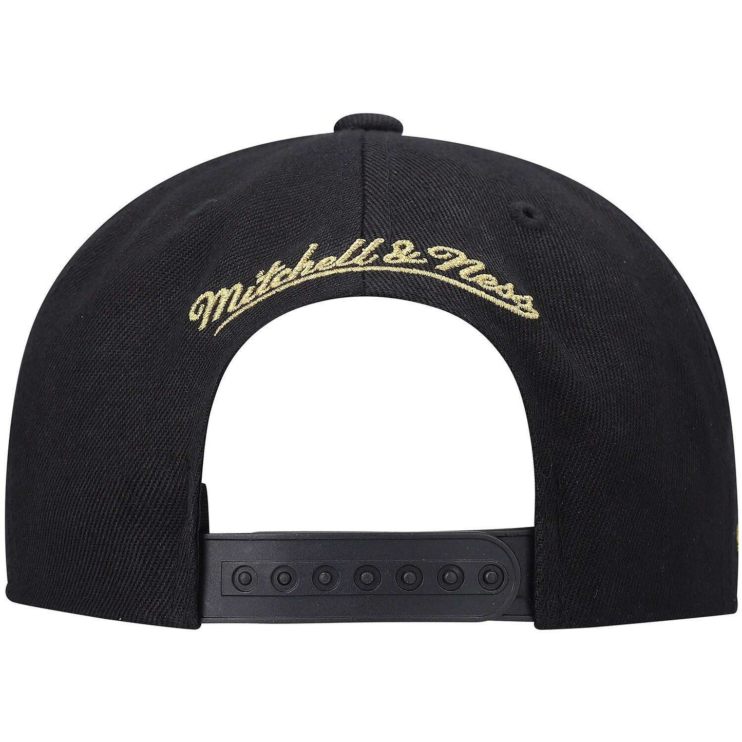 Men's Mitchell & Ness NBA 75Th Gold Snapback Spurs - Black