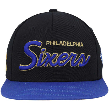 Mitchell & Ness Men's NBA 75Th Gold Snapback 76Ers Snapback Caps