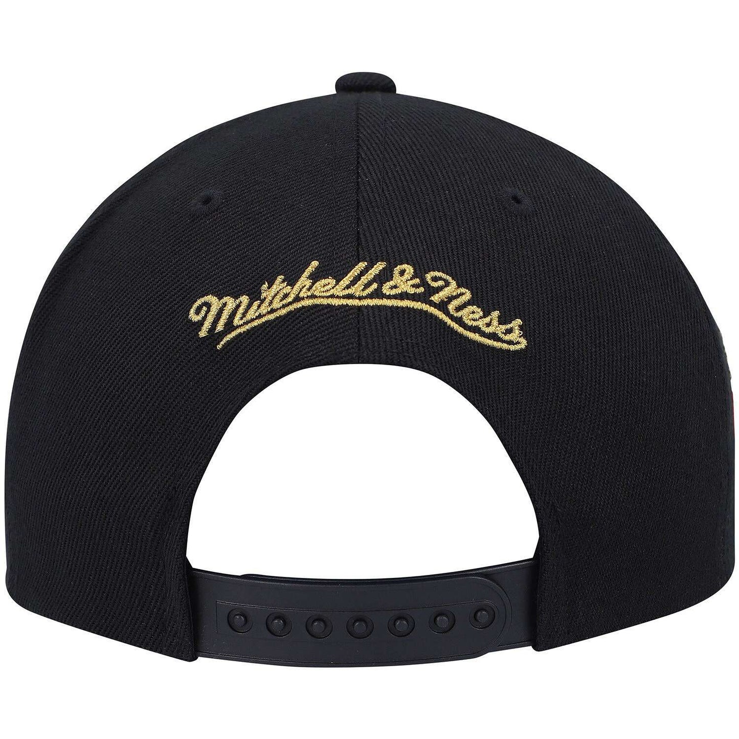 Men's Mitchell & Ness NBA 75Th Gold Snapback 76Ers - Black