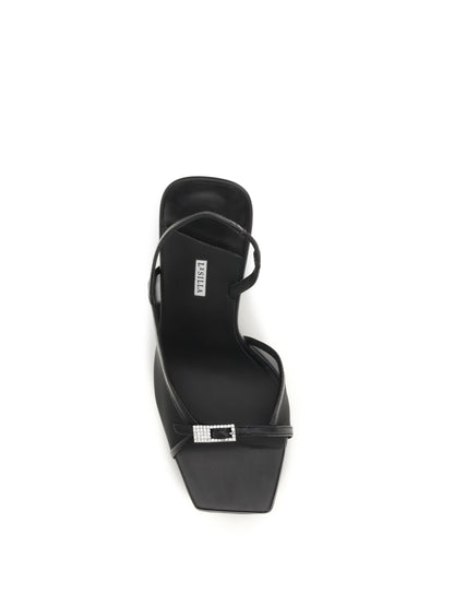 Sandals Vittoria Mesh Black/Crystal