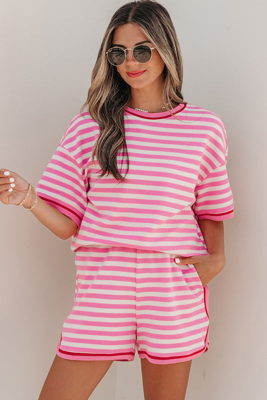Threaded Pear Matilda Trim Short Sleeve Set