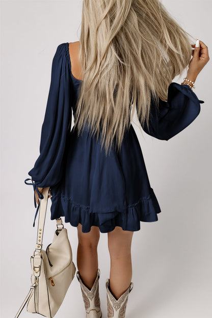 Threaded Pear Deborah Waist Square Mini Dress