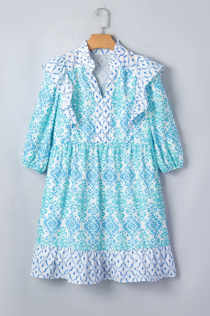 Threaded Pear Madilynn Puff Sleeve Mini Dress