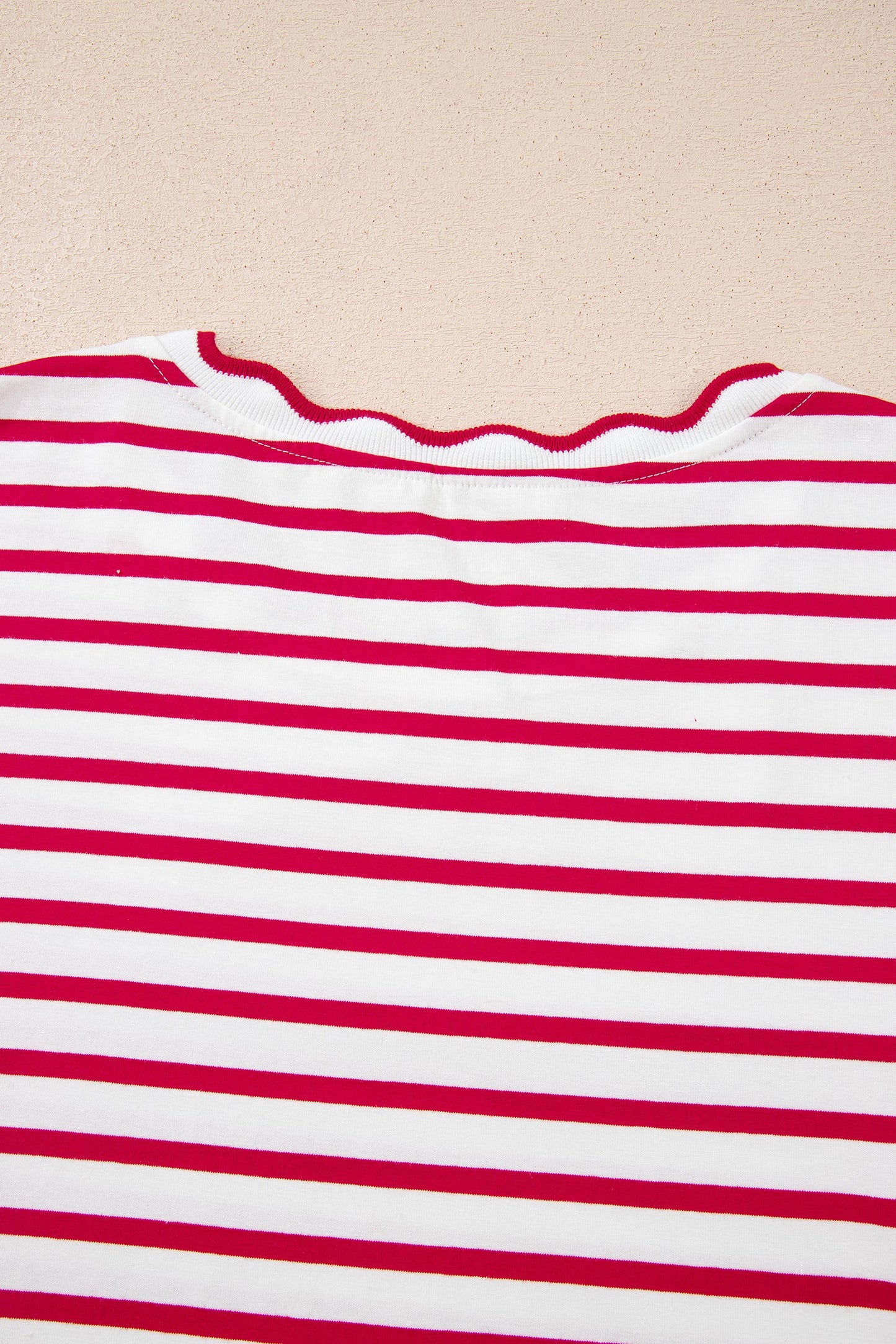 Threaded Pear Royalty Scalloped Trim T Shirt