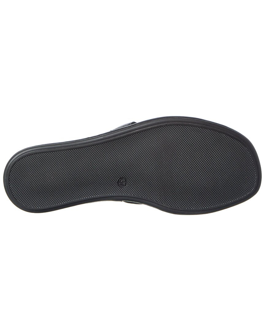 1 Black leather-