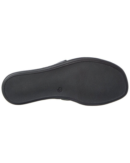 1 Black leather-