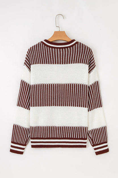 Threaded Pear Haley Drop Shoulder Loose Sweater