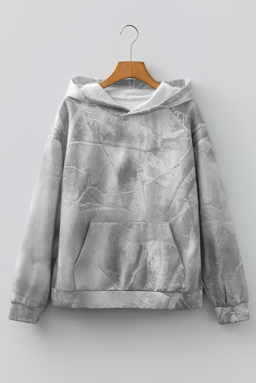 Threaded Pear Maya Print Oversized Sporty Hoodie