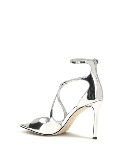 Sandals Azia 95 Patent Leather Silver