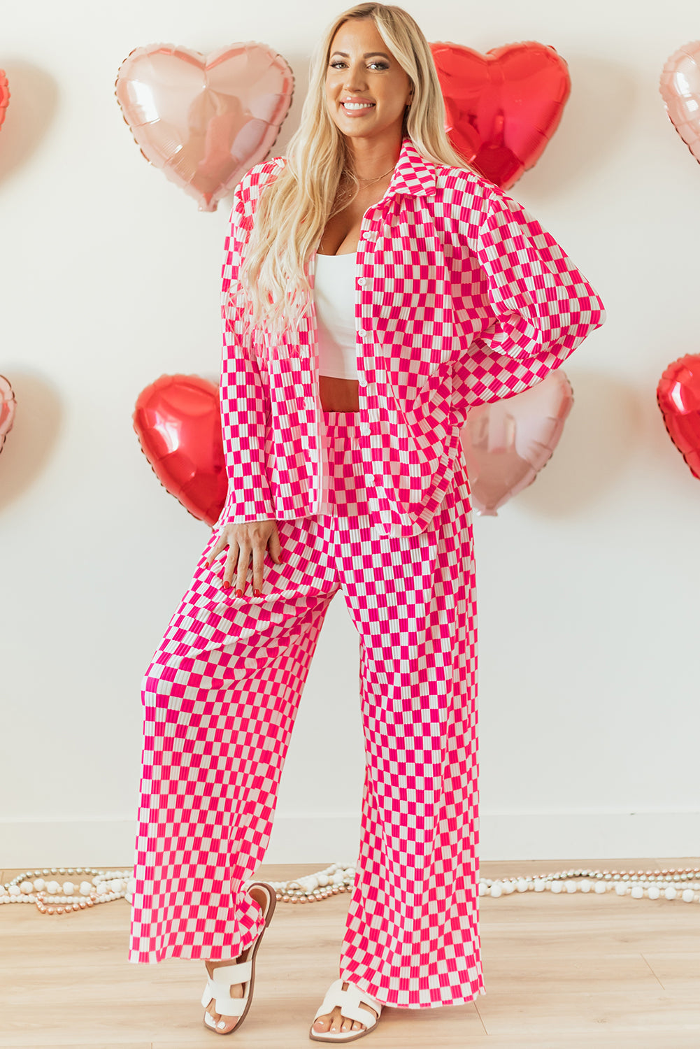 Threaded Pear Alina Checkered Shirt