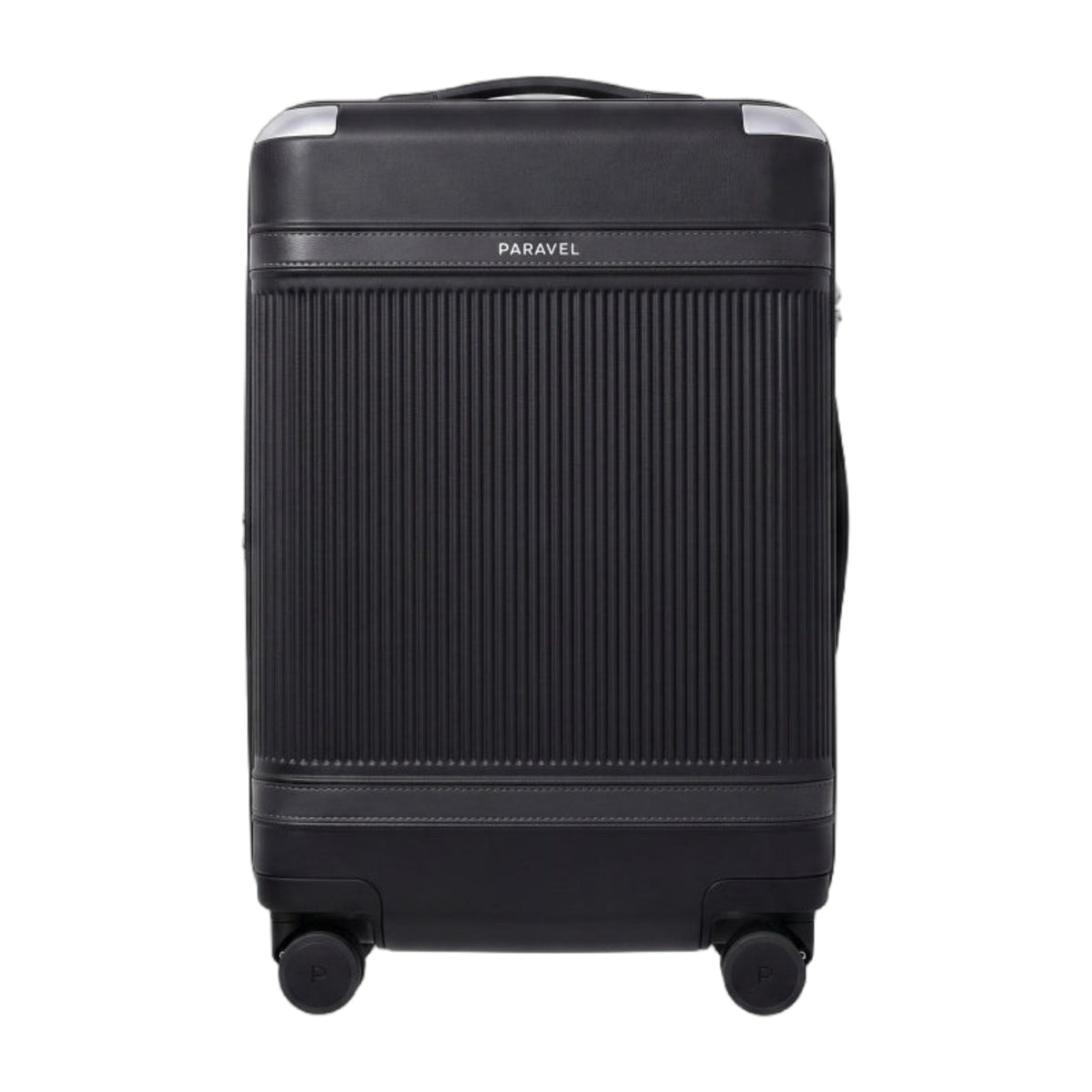 Paravel Aviator Carry-On Plus 22-Inch Spinner Suitcase Travel Derby Black