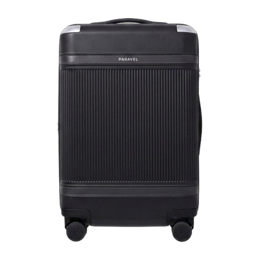 Paravel Aviator Carry-On Plus 22-Inch Spinner Suitcase Travel Derby Black