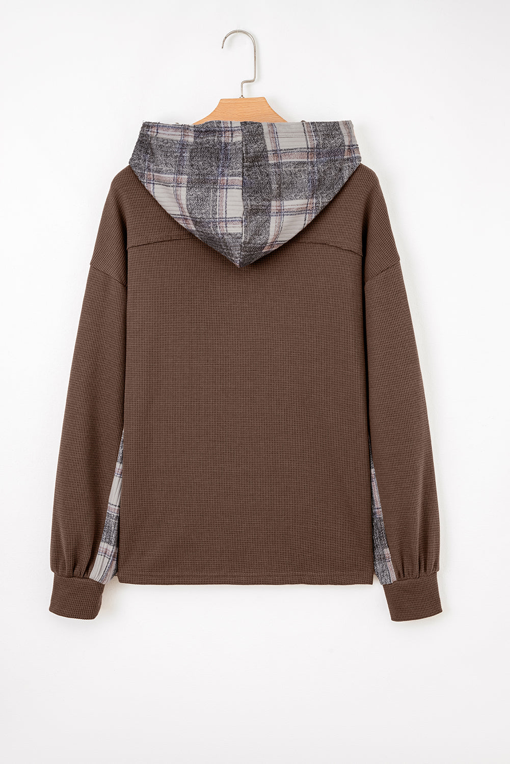 Threaded Pear Marceline Down Drawstring Hooded Shacket