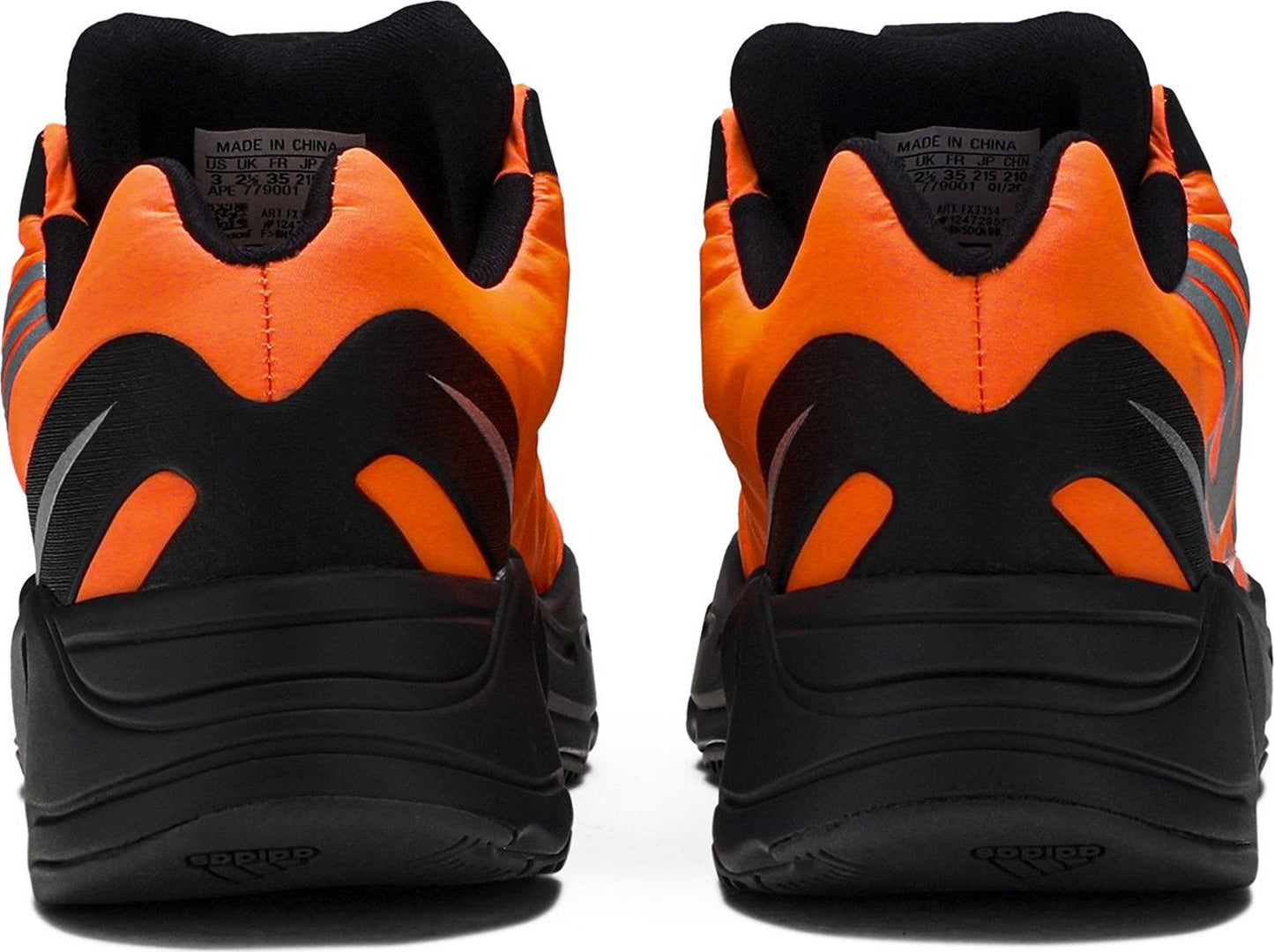 adidas Kids Yeezy Boost 700 Mnvn 'Orange' Sneakers