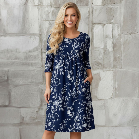 Blue and White-