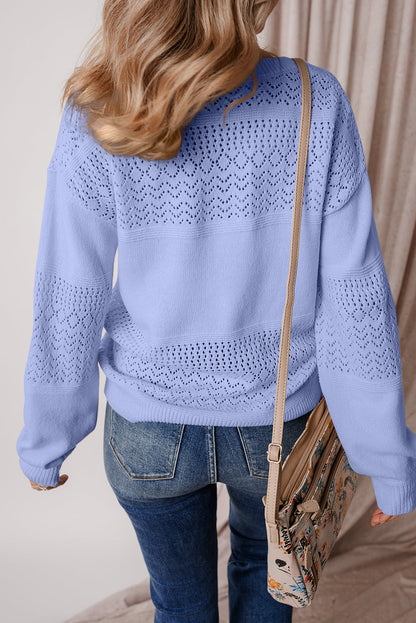 Threaded Pear Avery Detail Drop Shoulder Sweater