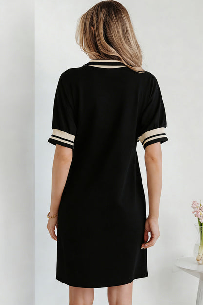 Threaded Pear Jovie Trim Preppy Polo Tee