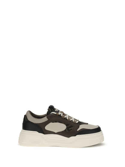 Sneakers FF Leather Black/Cream/Beige