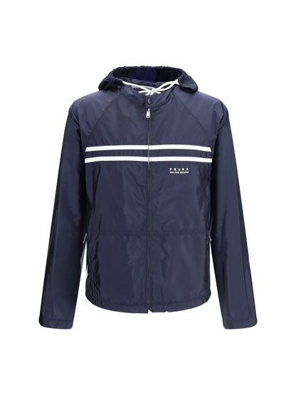 Oversize Re-Nylon Jacket Blue/White