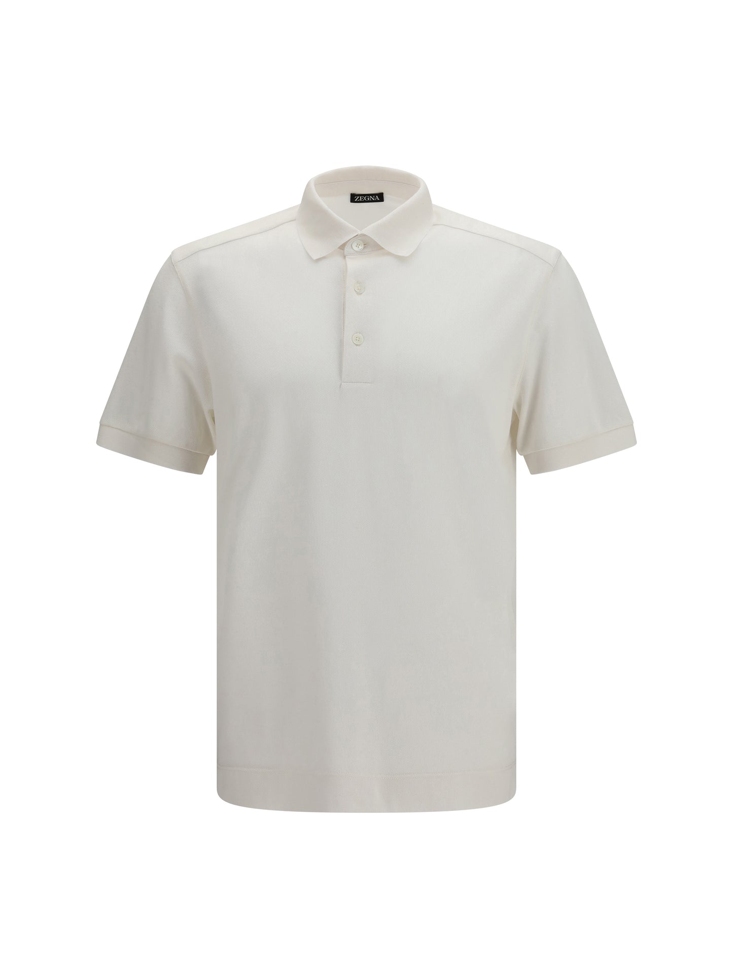 Polo Shirt Cotton-Silk White