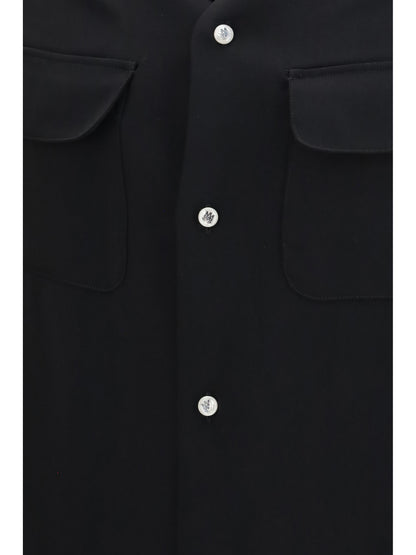 Shirt Rounded Pocket Black