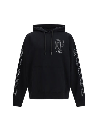 Hoodie Big Double Arrow Black