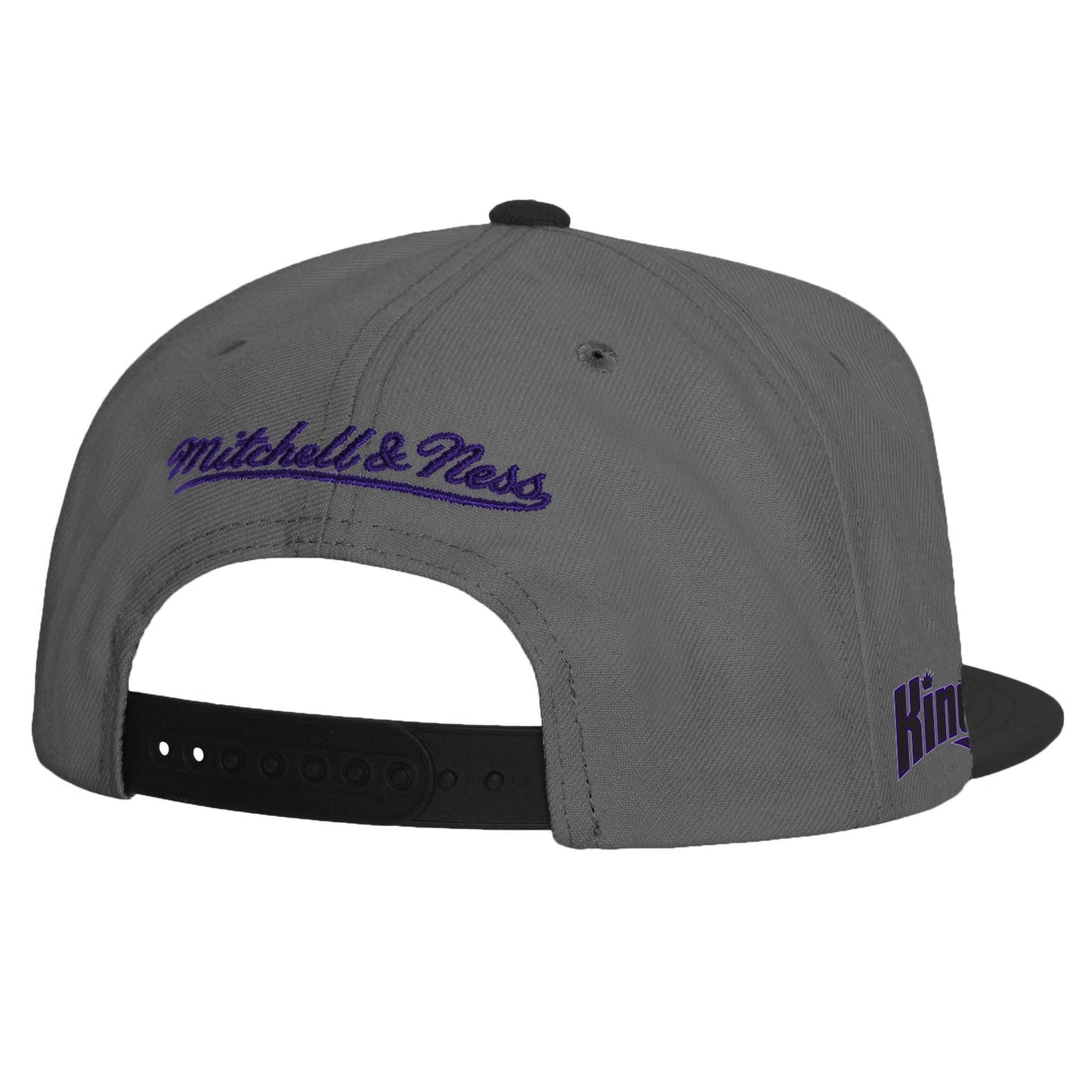 Men's Mitchell & Ness NBA Storm Front Snapback Hwc Kings - Grey