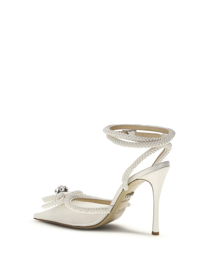 Pumps Double Bow Satin