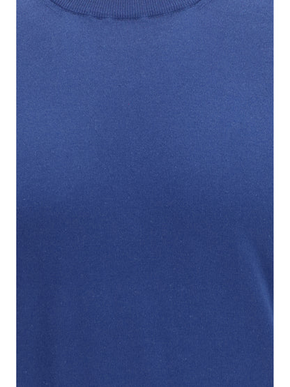 Cotton T-Shirt Blue/Light Grey
