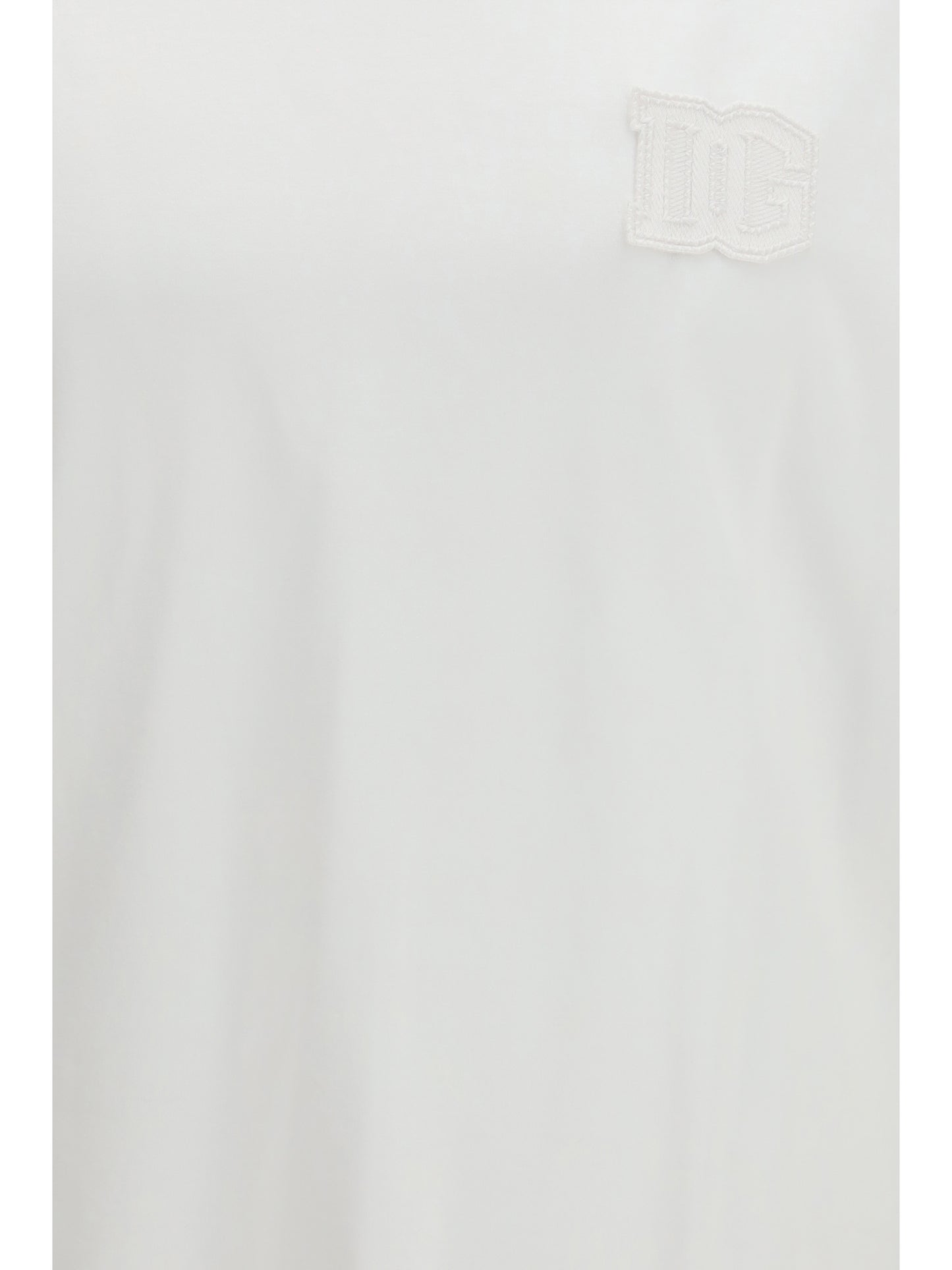 Cotton T-Shirt With Patch Optical White