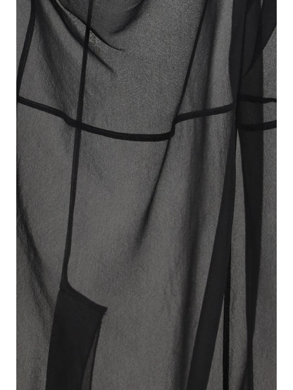 Midi Skirt Cigaline With Suspender Straps, Black