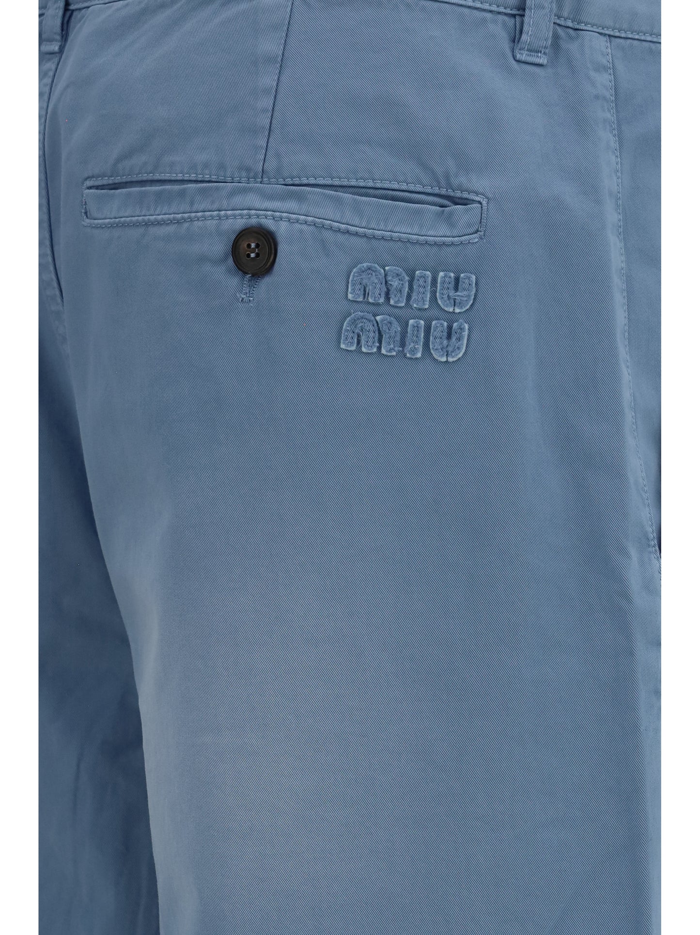Garment-Dyed Wide-Leg Trousers