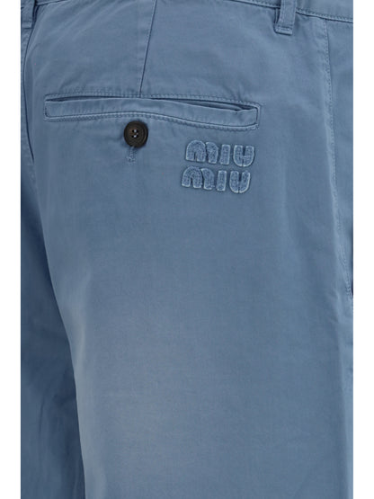 Garment-Dyed Wide-Leg Trousers