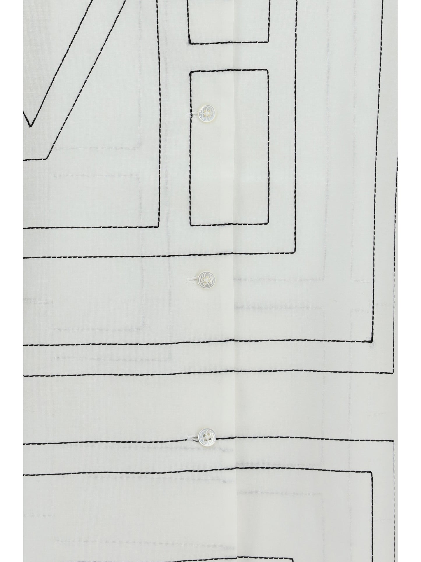Shirt PJ Monogram White/Black