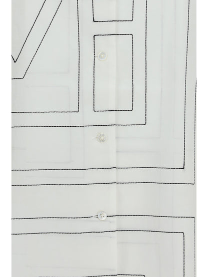 Shirt PJ Monogram White/Black
