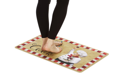 2-Pack Premium Comfort Kitchen Mats (Kiss the Cook)