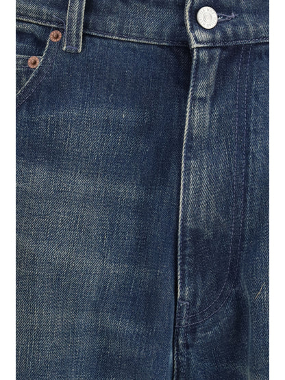 Five-Pocket Pants Dark Blue