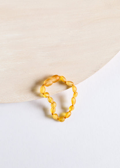Raw Honey Baltic Amber || Classic || Anklet or Bracelet