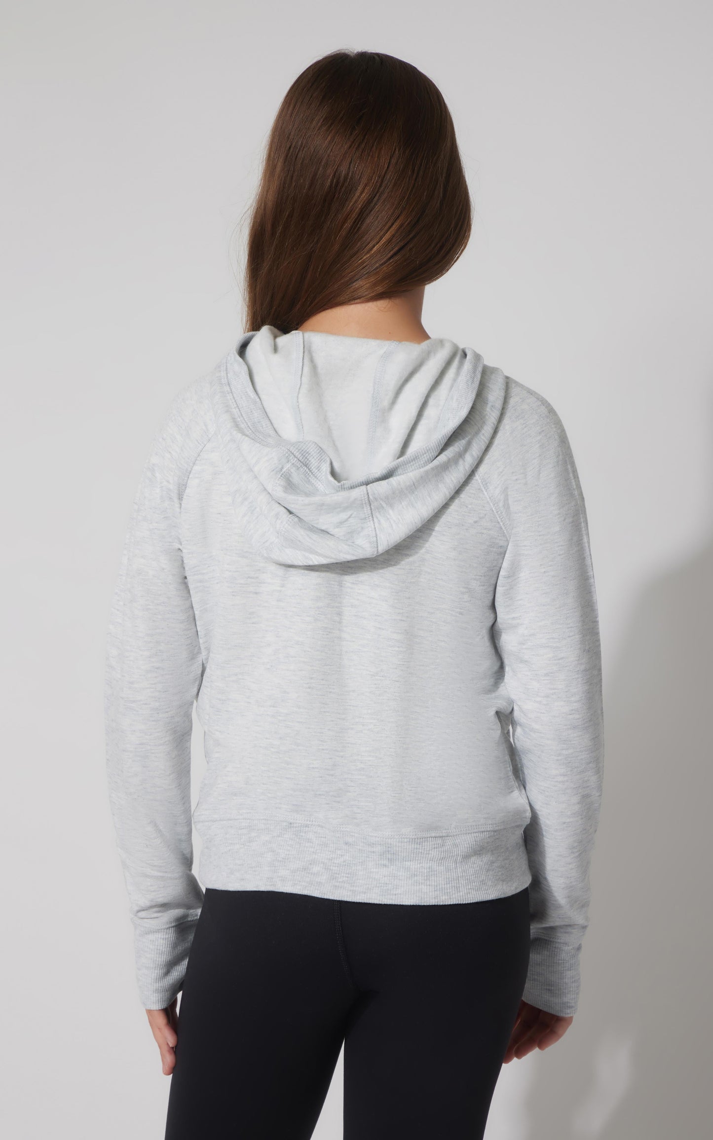 Girls Brushed Full Zip Hooded Jacket