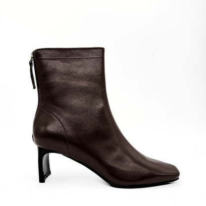 Harlow Leather Bootie - Brown