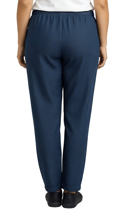 Women's Elastic Waist Pull On Jeans in Denim & Twill - Soft & Lightweight with a bit Stretch